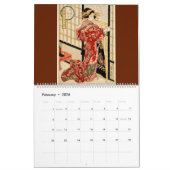 12 Monate Frauen des alten Japans (japanische Kuns Kalender (Feb 2026)