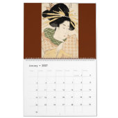 12 Monate Frauen des alten Japans (japanische Kuns Kalender (Jan 2027)