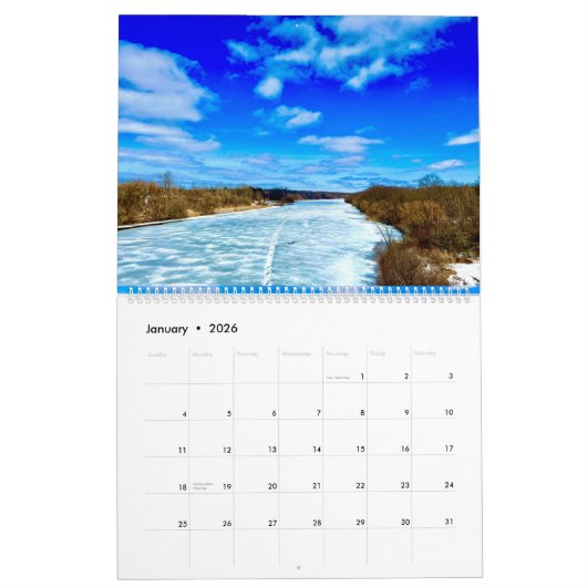 12 Monate großer Kalender (Jan 2026)