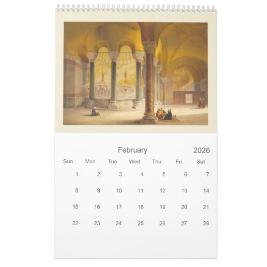 12 Monate Hagia Sophia Wall Calendar Kalender (Feb 2026)