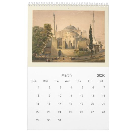 12 Monate Hagia Sophia Wall Calendar Kalender (Mär 2026)