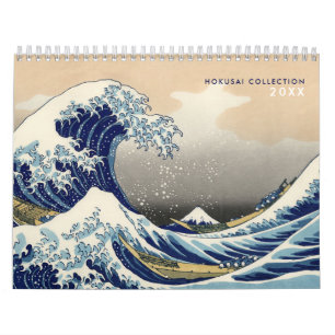 12-Monate-Hokusai-Kollektion Fine Art Kalender