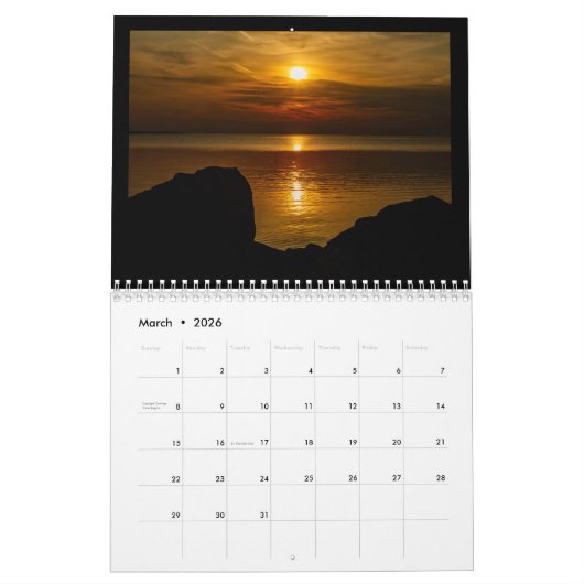 12 Monate im zentralen NY-Kalender Kalender (Mär 2026)