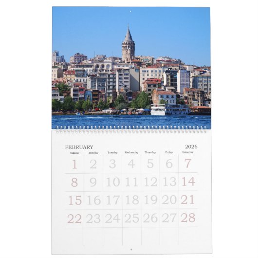 12 Monate Istanbul Foto Calendar Kalender (Feb 2026)