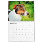 12 Monate Jack Russell Terrier Dogs Watercolor Ges Kalender (Feb 2027)