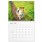 12 Monate Jack Russell Terrier Dogs Watercolor Ges Kalender (Mär 2027)