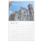 12 Monate Kirchen der Toskana Kalender (Feb 2027)