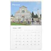 12 Monate Kirchen der Toskana Kalender (Jan 2027)