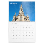 12 Monate Kirchen Spaniens Kalender (Mär 2026)