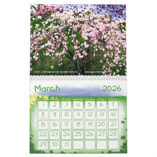 12 Monate Kunst durch die Saison Kalender (Mär 2026)