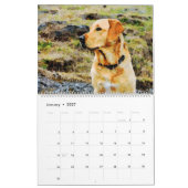 12 Monate Labrador Retriever Dogs Watercolor Gesch Kalender (Jan 2027)