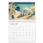 12 Monate Landschaften von Katsushika Hokusai Kalender (Feb 2027)