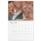 12 Monate Loki an Orange Tabby Cat Kalender (Feb 2026)