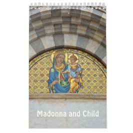 12 Monate Madonna und Kind Kalender