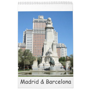 12 Monate Madrid & Barcelona Kalender