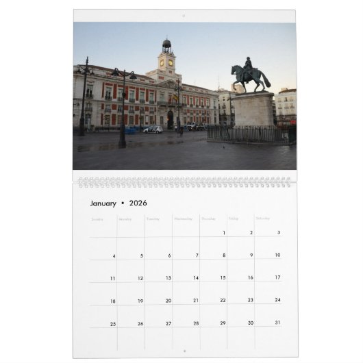 12 Monate Madrid, Spanien Foto Kalender (Jan 2026)