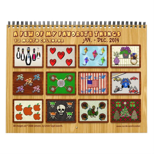 12 Monate meiner Lieblings-Dinge - individuell ang Kalender (Titelbild)