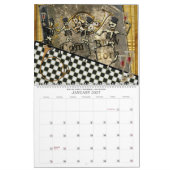12 Monate mexikanische Zuckerschädel und -schädel Kalender (Jan 2027)