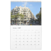 12 Monate Modernismus in Barcelona Kalender (Jan 2027)