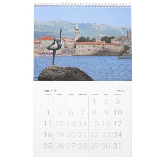 12 Monate Montenegro Foto Kalender (Jan 2026)