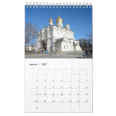 12 Monate Moskau, Russland Kalender (Jan 2027)
