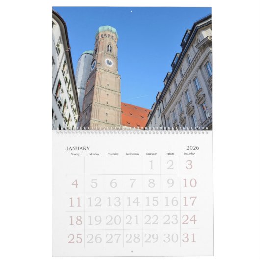 12 Monate Münchner Mauerkalender Kalender (Jan 2026)