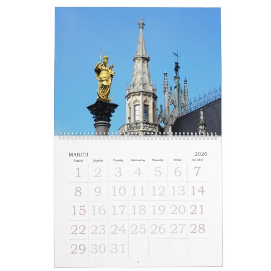 12 Monate Münchner Mauerkalender Kalender (Mär 2026)