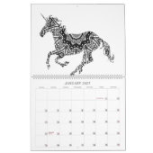12 Monate Mythische Drachen Einhorn Erwachsene Fär Kalender (Jan 2027)