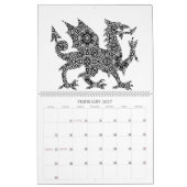 12 Monate Mythische Drachen Einhorn Erwachsene Fär Kalender (Feb 2027)