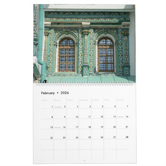12 Monate Neues Jerusalem-Kloster Kalender (Feb 2026)