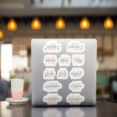 12 Monate Planer-Aufkleber Aufkleber