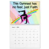 12 MONATE RAINBOWS GYMNAST QUOTE CALENDAR KALENDER (Mär 2026)