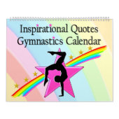 12 MONATE RAINBOWS GYMNAST QUOTE CALENDAR KALENDER (Titelbild)