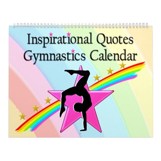12 MONATE RAINBOWS GYMNAST QUOTE CALENDAR KALENDER (Titelbild)