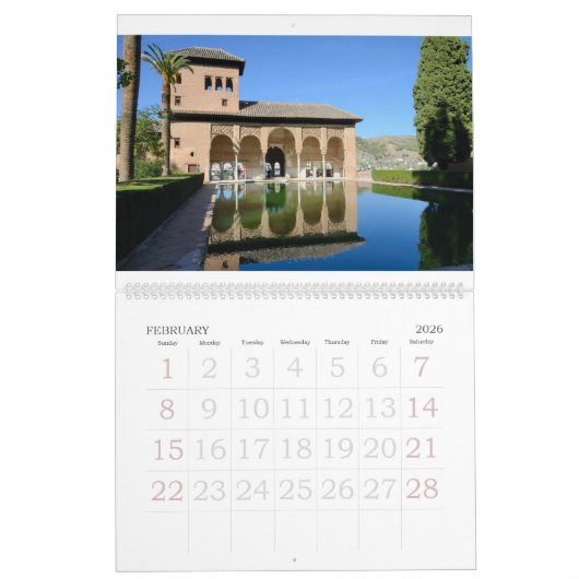 12 Monate Reise Spanien Kalender (Feb 2026)