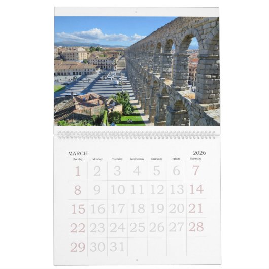12 Monate Reisen Spanien Foto Kalender (Mär 2026)