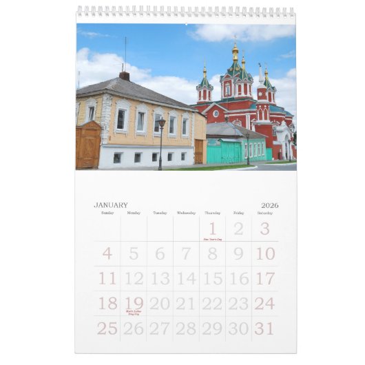 12 Monate Russland Foto Kalender (Jan 2026)