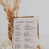 12 Monate Sage Boho Wedding Checklist