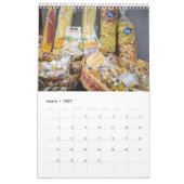 12 Monate Sammlung von Lebensmittelimages Kalender (Mär 2027)