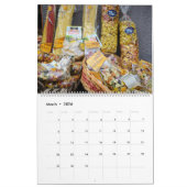 12 Monate Sammlung von Lebensmittelimages Kalender (Mär 2026)