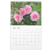 12 Monate Schöne Rose Kalender (Mär 2027)
