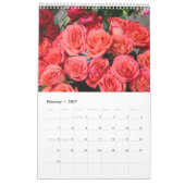 12 Monate Schöne Rose Kalender (Feb 2027)
