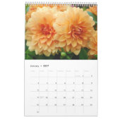 12 Monate Schöner Dahlia Foto Kalender (Jan 2027)