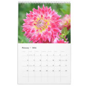 12 Monate Schöner Dahlia Foto Kalender (Feb 2026)