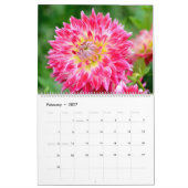 12 Monate Schöner Dahlia Foto Kalender (Feb 2027)