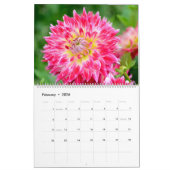 12 Monate Schöner Dahlia Foto Kalender (Feb 2026)