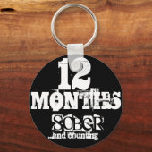 12 Monate Sobriety Schlüsselanhänger (Vorderseite)