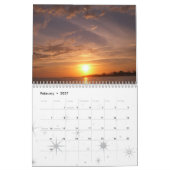 12 Monate Sonnenaufgänge und Sonnenuntergänge, 1.  Kalender (Feb 2027)