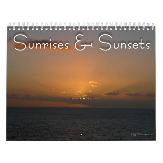 12 Monate Sonnenaufgänge und Sonnenuntergänge, 4. Kalender (Titelbild)