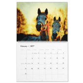 12 Monate Spirituosen Arabian Pferde Aquarellgesch Kalender (Feb 2027)